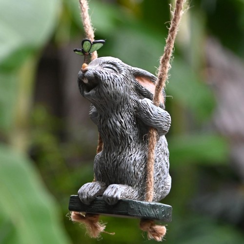 Garden rabbit statues cute - garden,